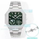 Super Clone 3K Factory Patek Philippe Cubitus Swiss 240ps Movement Green Dial Steel Watch 